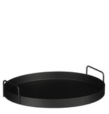 VidaXL Razz Dienblad - H6,5 x Ø35 cm - Metaal - Zwart