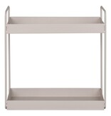 KantoormeubelenPlus Rabo Staande Dubbele Plank - Staande Dubbele Plank, staal, zand, 2 planken, 30x15x31 cm