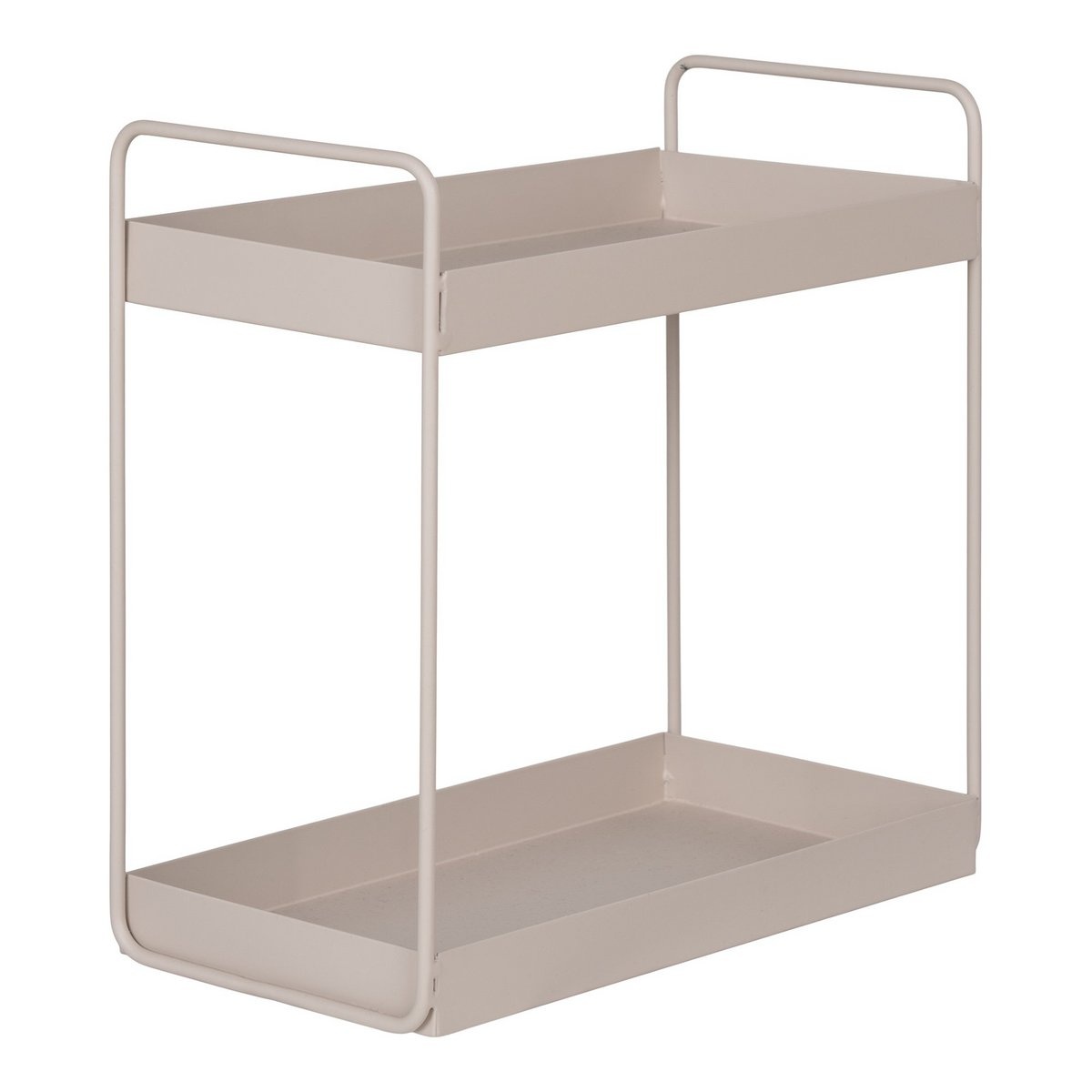 KantoormeubelenPlus Rabo Staande Dubbele Plank - Staande Dubbele Plank, staal, zand, 2 planken, 30x15x31 cm