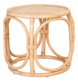 KantoormeubelenPlus Aledo bijzettafel - Bijzettafel in rotan, natuur, 45x45x43 cm
