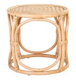 KantoormeubelenPlus Aledo bijzettafel - Bijzettafel in rotan, natuur, 45x45x43 cm