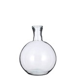 KantoormeubelenPlus Lilou Vaas - H31 x Ø22 cm - Gerecycled Glas - Transparant