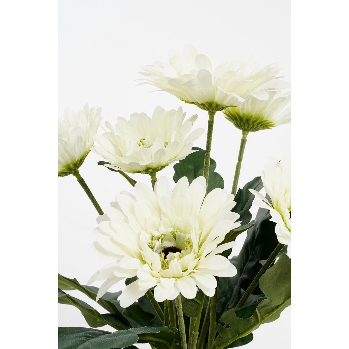 VidaXL Gerbera Kunstplant in Bloempot Stan - H35 x Ø30 cm - Wit