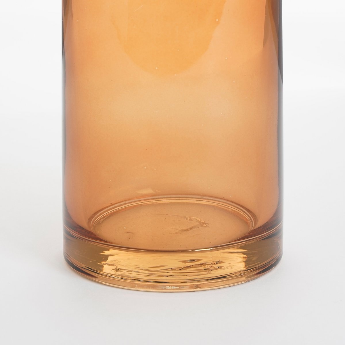 vidaXL Xandra Smalle Vaas - H37,5 x Ø10 cm - Glas - Bruin