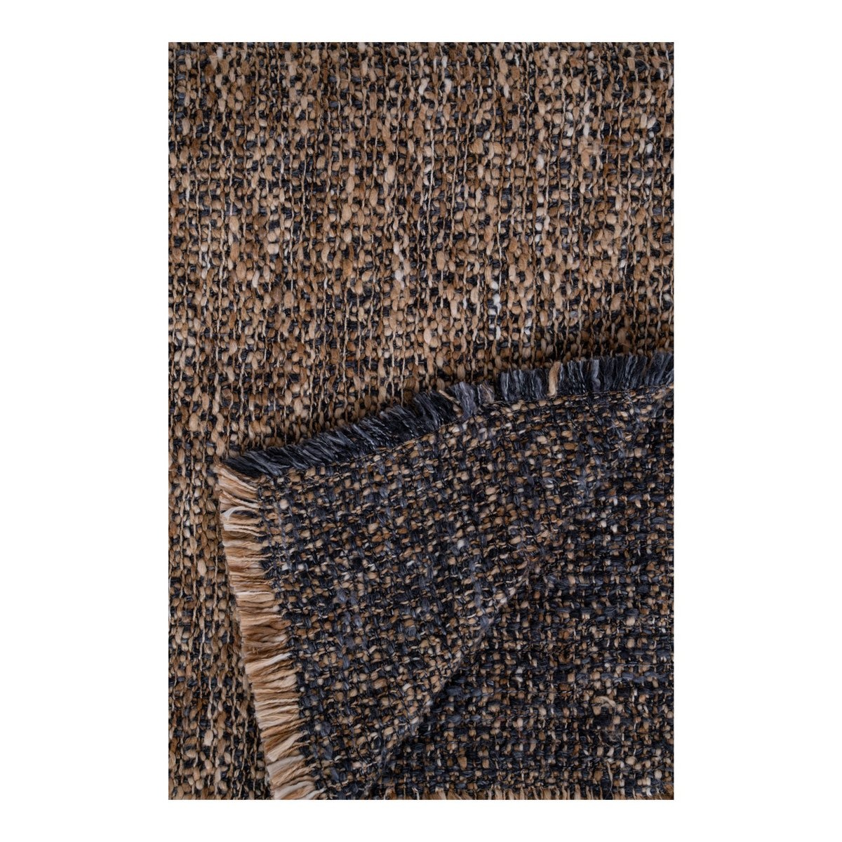 KantoormeubelenPlus Ely Plaid - Plaid, blauw/geel, 130x170 cm