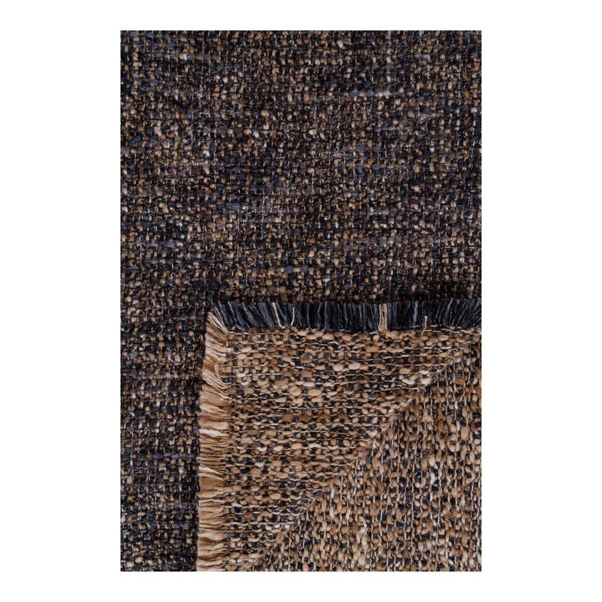 KantoormeubelenPlus Ely Plaid - Plaid, blauw/geel, 130x170 cm