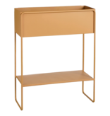 VidaXL Cubica Staande Plantenbak - L50 x B22 x H63,5 cm - Metaal - Bruin