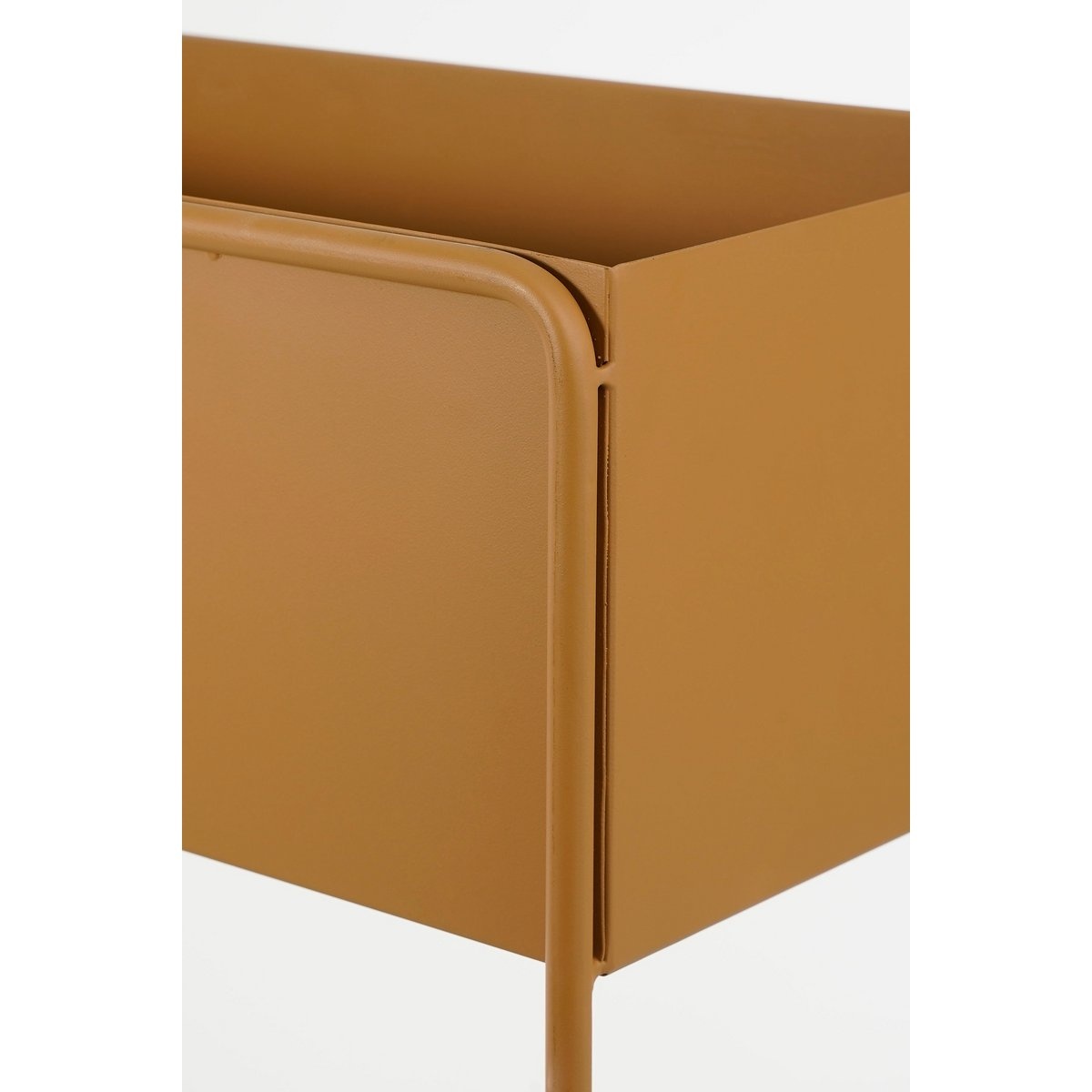 VidaXL Cubica Staande Plantenbak - L50 x B22 x H63,5 cm - Metaal - Bruin