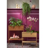 VidaXL Cubica Staande Plantenbak - L50 x B22 x H63,5 cm - Metaal - Bruin