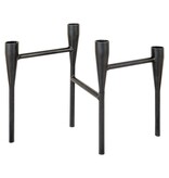 KantoormeubelenPlus Metalen kandelaar - Zwart