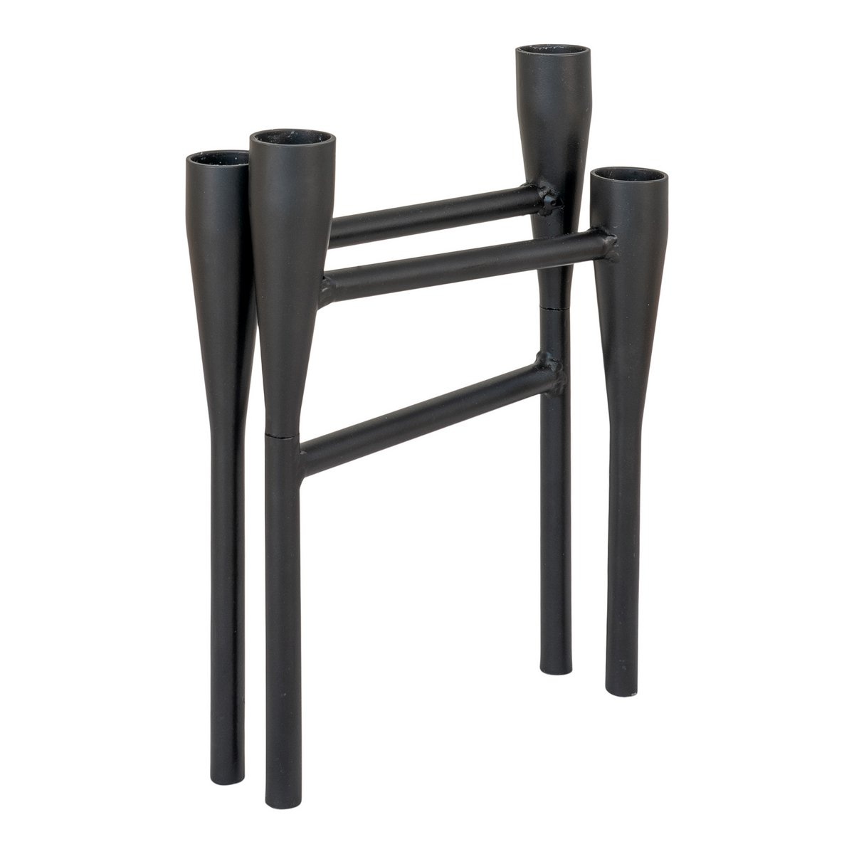 KantoormeubelenPlus Metalen kandelaar - Zwart