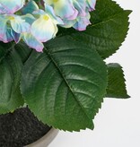 VidaXL Hortensia Kunstplant in Bloempot Stan - H40 x Ø35 cm - Paars