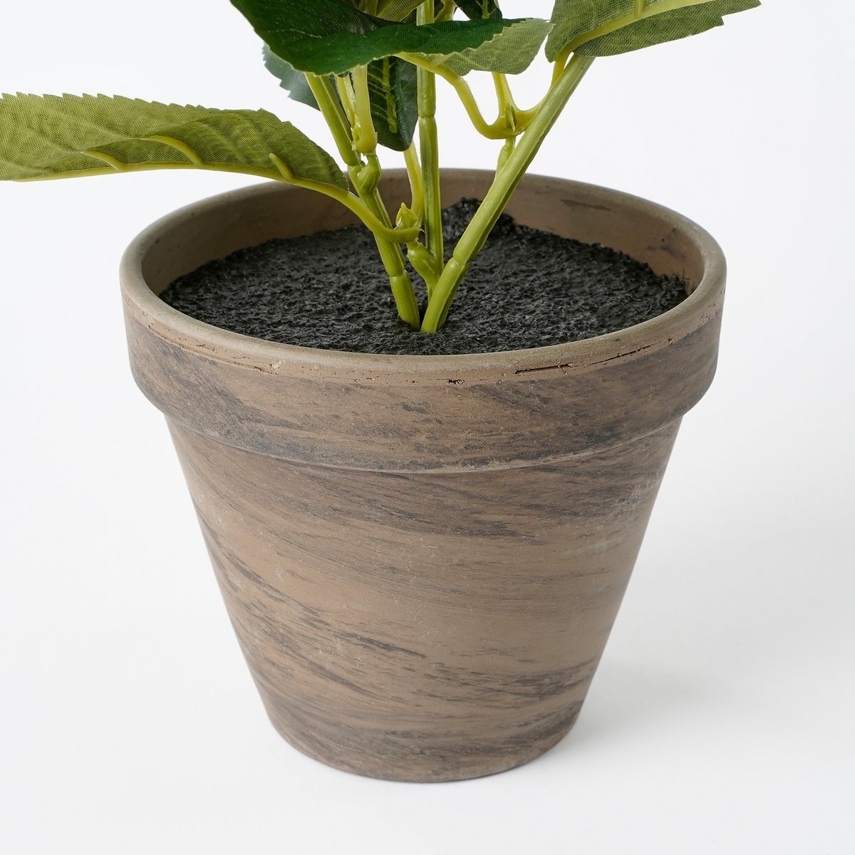 VidaXL Hortensia Kunstplant in Bloempot Stan - H40 x Ø35 cm - Paars