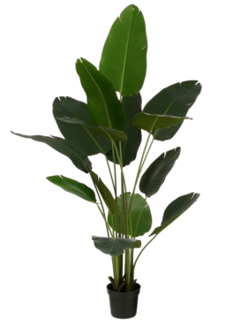 VidaXL Kunstplant Bananenboom in Pot - H180 x Ø30 cm - Groen