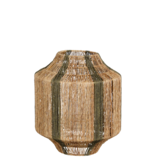 VidaXL Liliano Lantaarn - H36 x Ø30 cm - Jute - Donkergroen