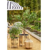 KantoormeubelenPlus Liliano Lantaarn - H36 x Ø30 cm - Jute - Donkergroen