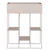 VidaXL Rabo Plantenbak - Plantenbak, staal, 3 planken, zand, 25x60x80 cm