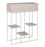 KantoormeubelenPlus Rabo Plantenbak - Plantenbak, staal, 3 planken, zand, 25x60x80 cm