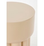 KantoormeubelenPlus Rohan Bijzettafel - H39 x Ø38 cm - Metaal - Lichtbruin