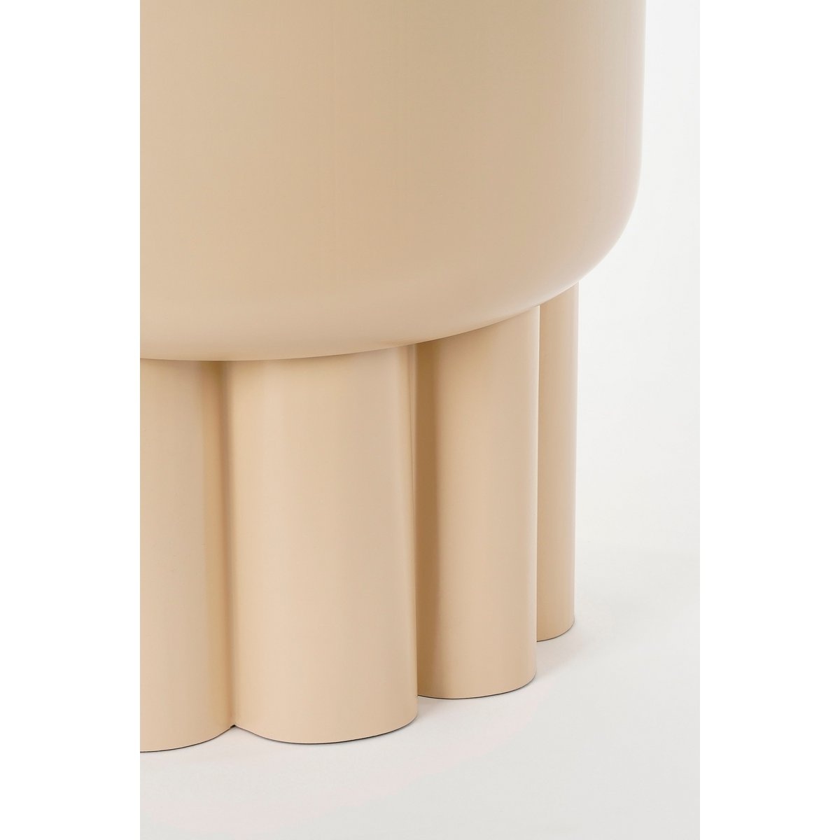 KantoormeubelenPlus Rohan Bijzettafel - H39 x Ø38 cm - Metaal - Lichtbruin