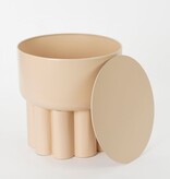 KantoormeubelenPlus Rohan Bijzettafel - H39 x Ø38 cm - Metaal - Lichtbruin