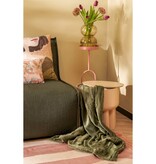 KantoormeubelenPlus Rohan Bijzettafel - H39 x Ø38 cm - Metaal - Lichtbruin