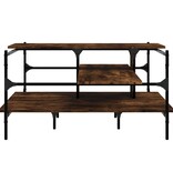 VidaXL Salontafel 100x100x48,5 cm bewerkt hout gerookt eikenkleurig
