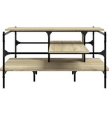 VidaXL Salontafel 100x100x48,5 cm bewerkt hout sonoma eikenkleurig