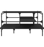 VidaXL Salontafel 100x100x48,5 cm bewerkt  hout zwart