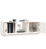 VidaXL Salontafel 100x50x35 cm massief grenenhout wit