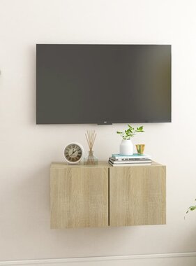 VidaXL Tv-hangmeubel 60x30x30 cm sonoma eikenkleurig