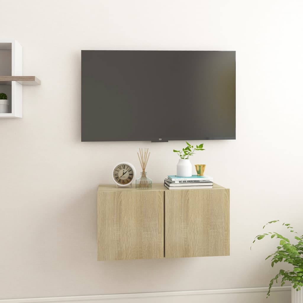 VidaXL Tv-hangmeubel 60x30x30 cm sonoma eikenkleurig
