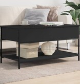 VidaXL Salontafel 100x50x50 cm bewerkt hout en metaal zwart
