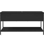 VidaXL Salontafel 100x50x50 cm bewerkt hout en metaal zwart