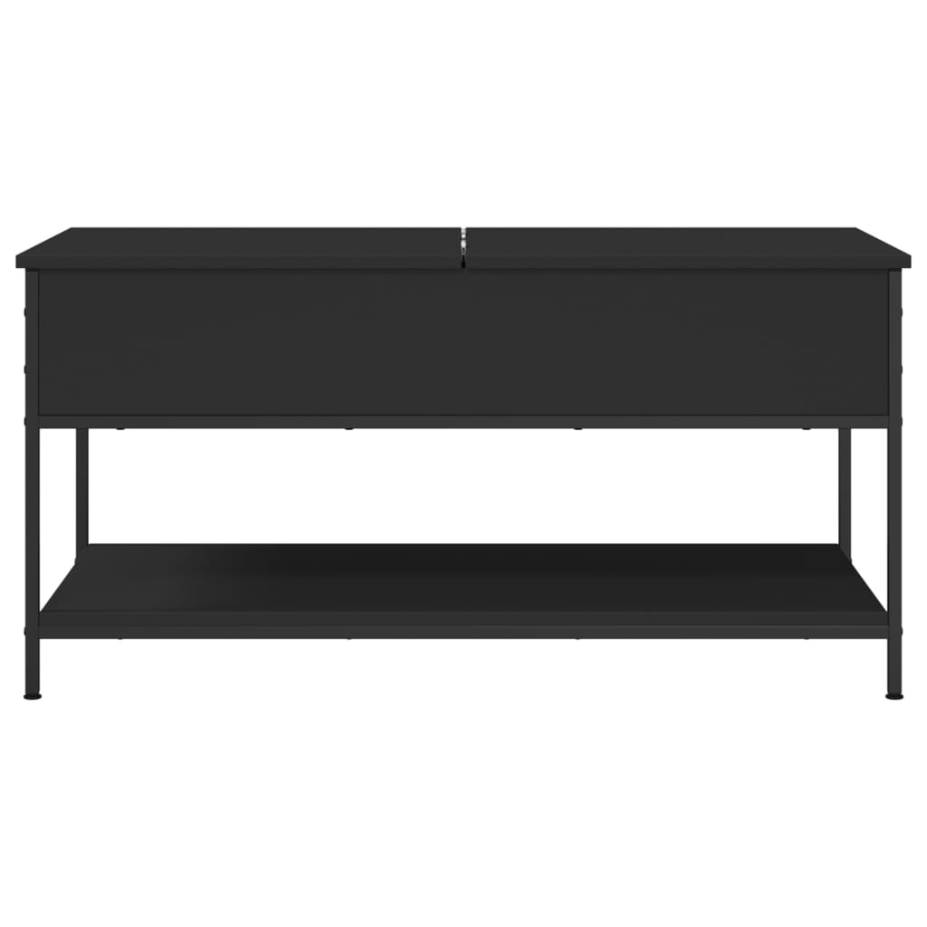 VidaXL Salontafel 100x50x50 cm bewerkt hout en metaal zwart