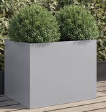 VidaXL Plantenbak 62x47x46 cm gegalvaniseerd staal zilverkleurig