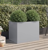 VidaXL Plantenbak 62x47x46 cm gegalvaniseerd staal zilverkleurig