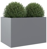 VidaXL Plantenbak 62x47x46 cm gegalvaniseerd staal zilverkleurig