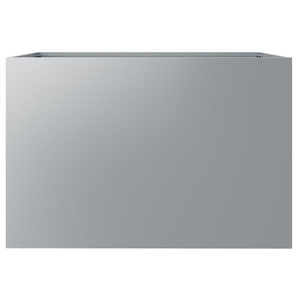 VidaXL Plantenbak 62x47x46 cm gegalvaniseerd staal zilverkleurig