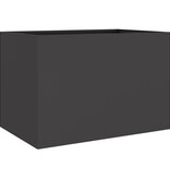VidaXL Plantenbak 62x47x46 cm koudgewalst staal zwart