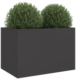 vidaXL Plantenbak 62x47x46 cm koudgewalst staal zwart