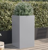 vidaXL Plantenbak 42x38x75 cm gegalvaniseerd staal zilverkleurig