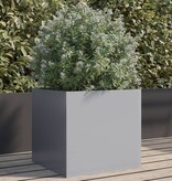VidaXL Plantenbak 42x40x39 cm gegalvaniseerd staal zilverkleurig