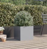 VidaXL Plantenbak 42x40x39 cm gegalvaniseerd staal zilverkleurig