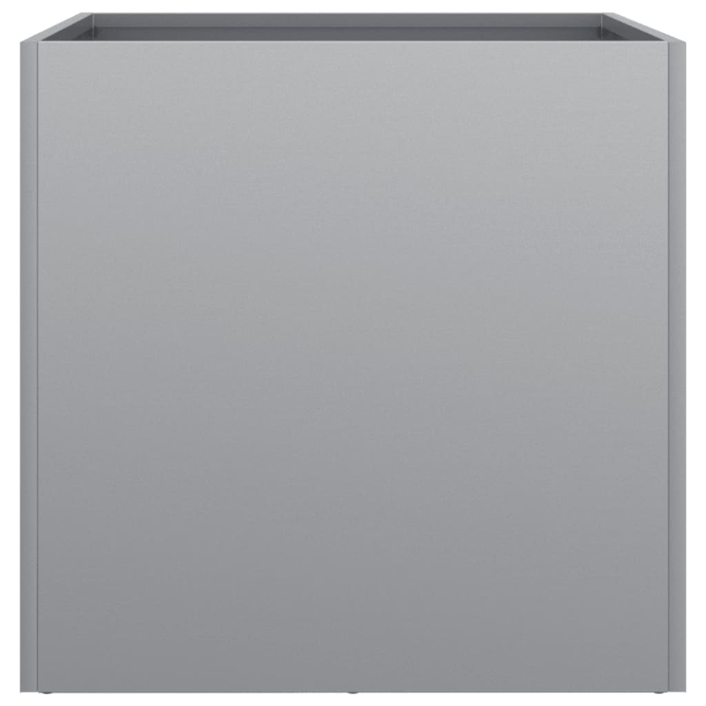 VidaXL Plantenbak 42x40x39 cm gegalvaniseerd staal zilverkleurig