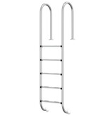 vidaXL Zwembadladder 54x38x211 cm 304 roestvrij staal