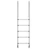 vidaXL Zwembadladder 54x38x211 cm 304 roestvrij staal