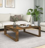 VidaXL Salontafel 100x100x35 cm bewerkt hout gerookt eikenkleurig