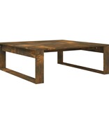 VidaXL Salontafel 100x100x35 cm bewerkt hout gerookt eikenkleurig
