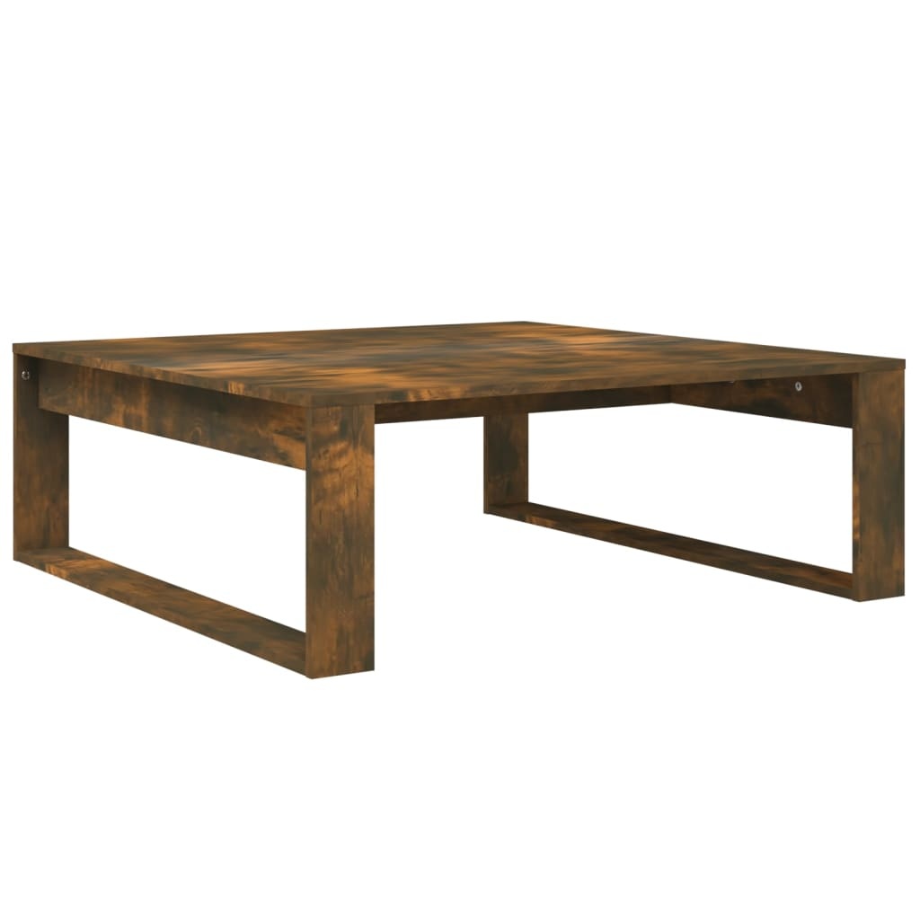 VidaXL Salontafel 100x100x35 cm bewerkt hout gerookt eikenkleurig